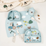 Done by Deer stick&stay indelad tallrik Tiny farm, blue
