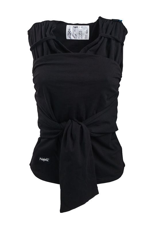 Najell wrap bärsjal charcoal black, stl M
