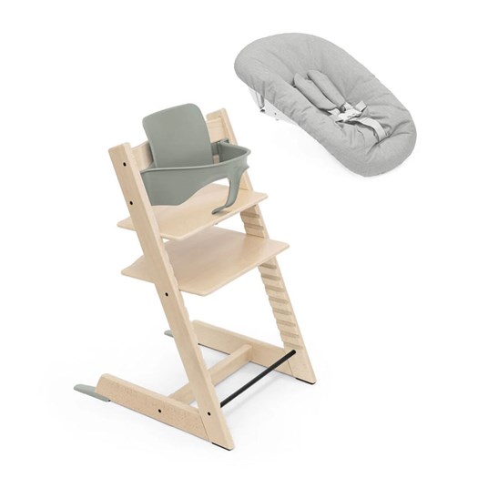 Stokke Tripp Trapp matstol + newborn set + babyset/bygel