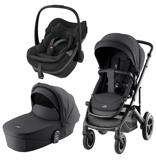 Britax Smile 5Z duovagn + Maxi-Cosi Pebble Slide Pro babyskydd