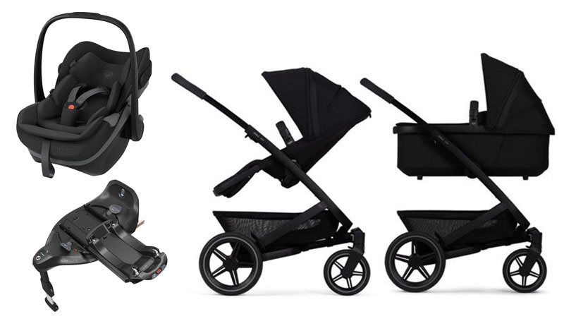 Joolz Geo3 duovagn + Maxi-Cosi Pebble Slide Pro babyskydd + isofixbas