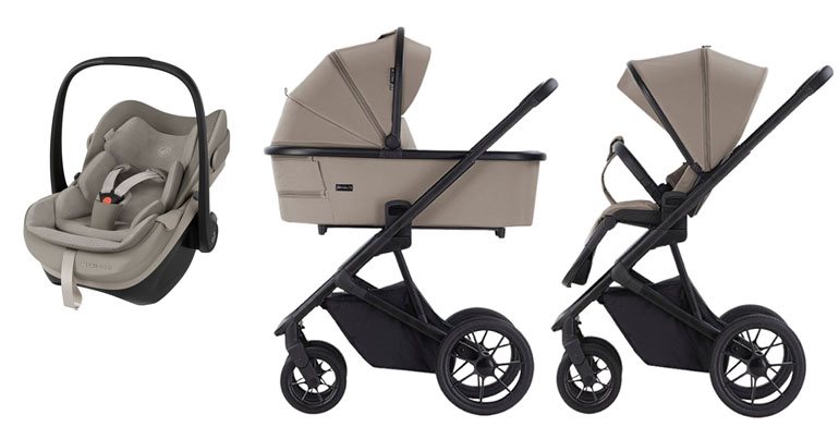 Crescent Prestige 2 Classic duovagn + Maxi-Cosi Pebble Slide Pro babyskydd