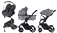 Crescent Prestige 2 Exclusive duovagn + Maxi-Cosi Pebble Slide Pro babyskydd + isofixbas