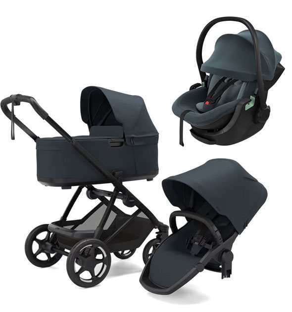 Thule Charm 2-in-1 duovagn + Thule Maple babyskydd