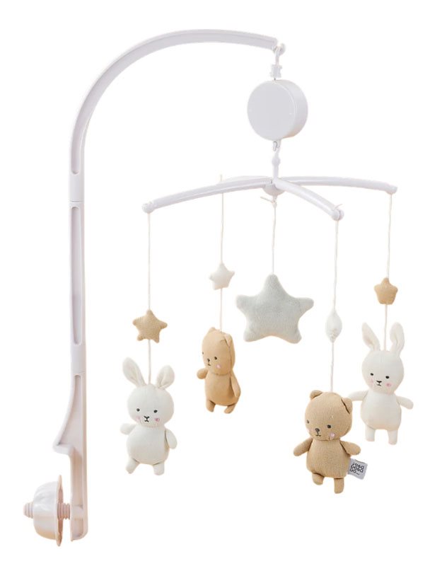 Jabadabado musikmobil med arm, teddy & bunny