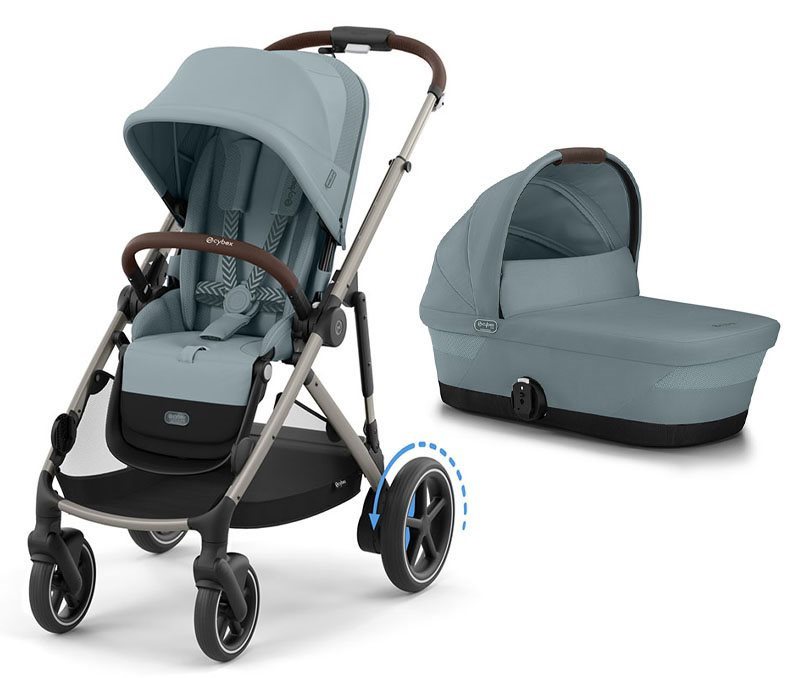 Cybex e-Gazelle S duovagn, Stormy Blue