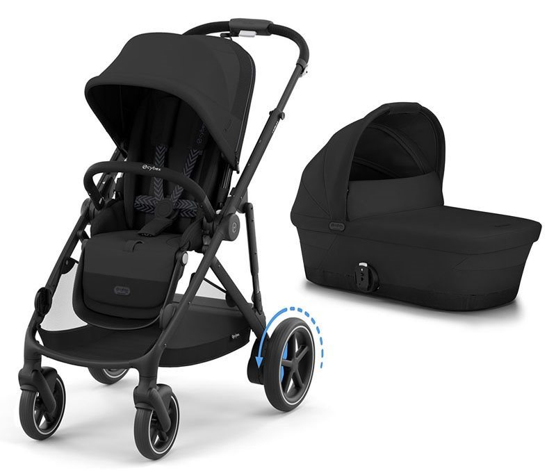 Cybex e-Gazelle S duovagn, Moon Black