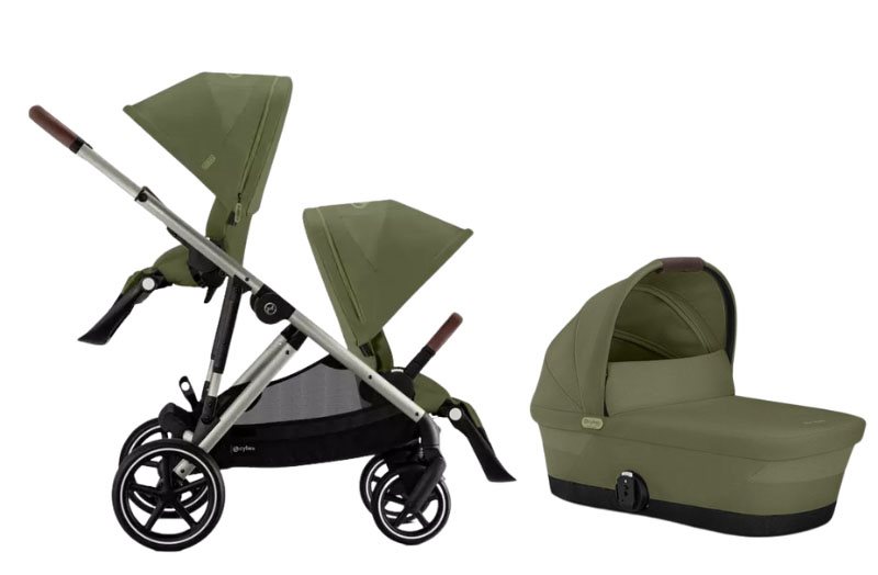 Cybex Gazelle S syskonvagn, Moss Green