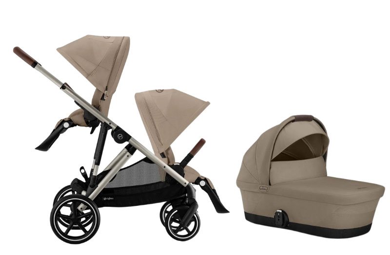 Cybex Gazelle S syskonvagn, Almond Beige
