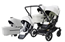 Emmaljunga Double Sento tvillingvagn Flat+ 2026 (2 sitt- & 2 liggdelar)