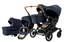 Emmaljunga Double Sento tvillingvagn Flat+ 2026 (2 sitt- & 2 liggdelar)