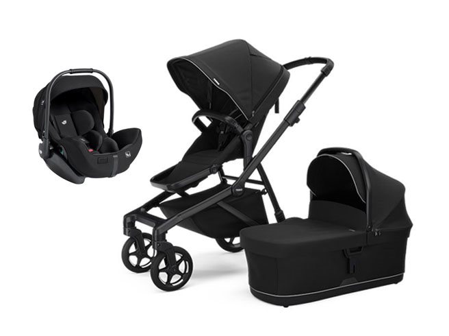 Thule Sleek 2 duovagn + Joie i-Level Pro babyskydd