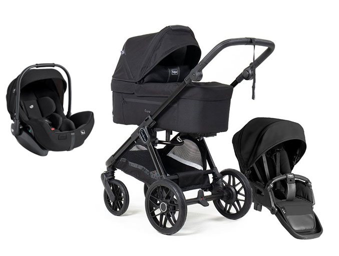 Emmaljunga Sento Pro duovagn Flat+ 2026 + Joie i-Level Pro babyskydd