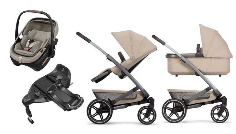 Joolz Geo3 duovagn + Maxi-Cosi Coral Slide Pro babyskydd + isofixbas
