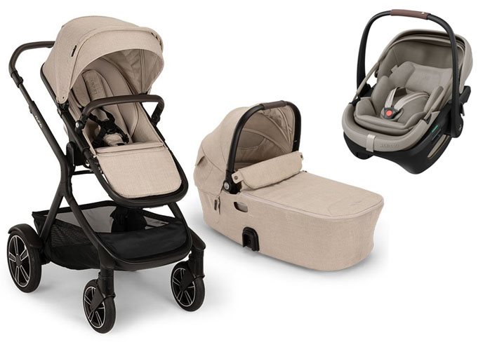 Nuna Demi Next duovagn + Maxi-Cosi Coral Slide Pro babyskydd