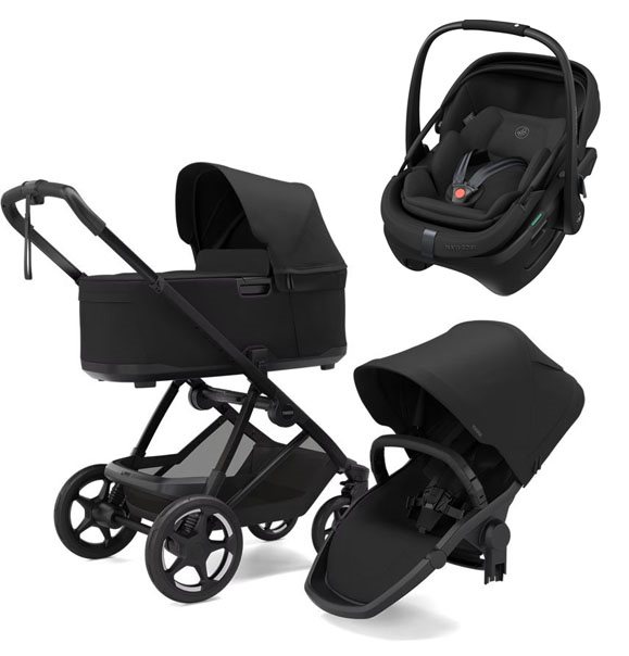 Thule Charm 2-in-1 duovagn + Maxi-Cosi Coral Slide Pro babyskydd