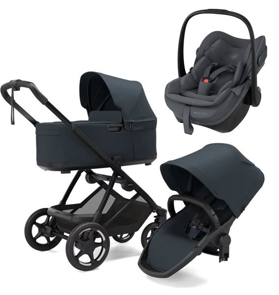 Thule Charm 2-in-1 duovagn + Maxi-Cosi Pebble Slide Pro babyskydd