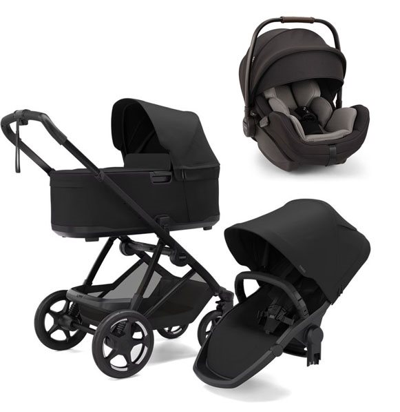 Thule Charm 2-in-1 duovagn + Nuna Arra Flex lutningsbart babyskydd