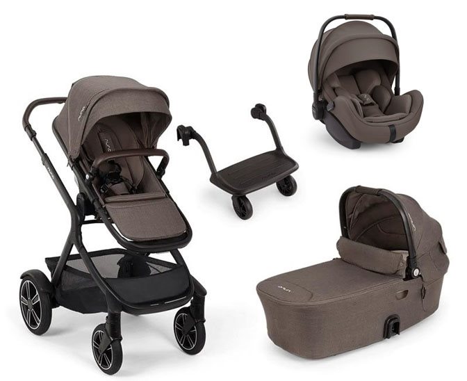 Nuna Demi Next duovagn inkl st&aring;br&auml;da + Nuna Arra Flex babyskydd