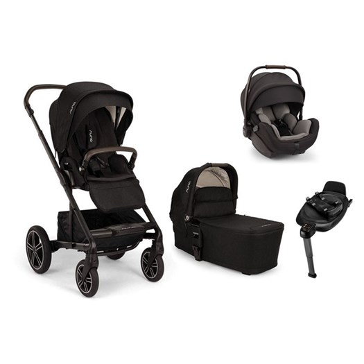 Nuna Mixx Next duovagn + Nuna Arra Flex babyskydd + isofixbas
