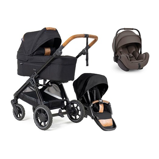 Emmaljunga Sento duovagn Flat+ 2026 + Nuna Arra Flex babyskydd