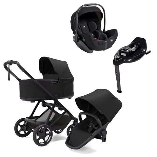 Thule Charm 2-in-1 duovagn + Joie i-Level Pro babyskydd + isofixbas