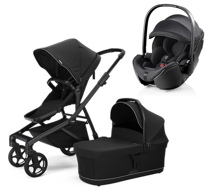 Thule Sleek 2 duovagn + Britax Baby-Safe Pro babyskydd