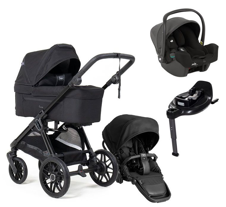 Emmaljunga Sento Pro duovagn Ergo+ 2026 + Joie i-Snug 2 babyskydd + isofixbas