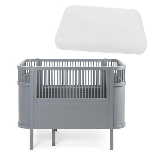 Sebra växasäng baby & jr + madrass + underlakan