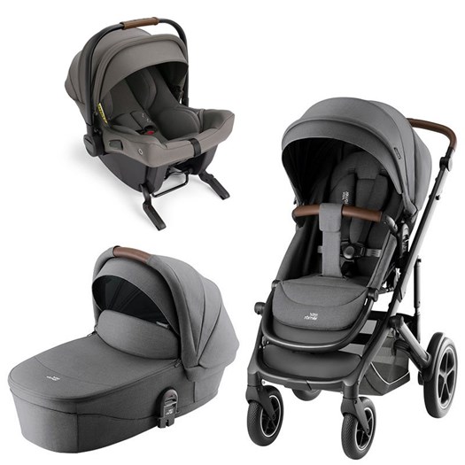 Britax Smile 5Z duovagn + Nuna Pipa Urbn babyskydd med isofix