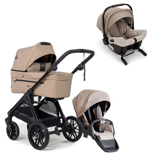 Emmaljunga Sento Pro duovagn Flat+ 2026 + Nuna Pipa Urbn babyskydd med isofix