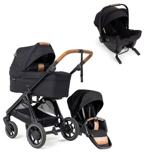 Emmaljunga Sento duovagn Flat+ 2026 + Nuna Pipa Urbn babyskydd med isofix