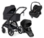 Emmaljunga Sento Pro duovagn Ergo+ 2026 + Maxi-Cosi Pebble Slide Pro babyskydd