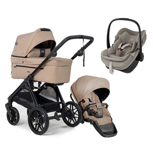Emmaljunga Sento Pro duovagn Ergo+ 2026 + Maxi-Cosi Pebble Slide Pro babyskydd
