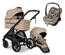 Emmaljunga Sento Pro duovagn Ergo+ 2026 + Maxi-Cosi Pebble Slide Pro babyskydd