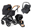 Emmaljunga Sento Pro duovagn Flat+ 2026 + Maxi-Cosi Pebble Slide Pro babyskydd