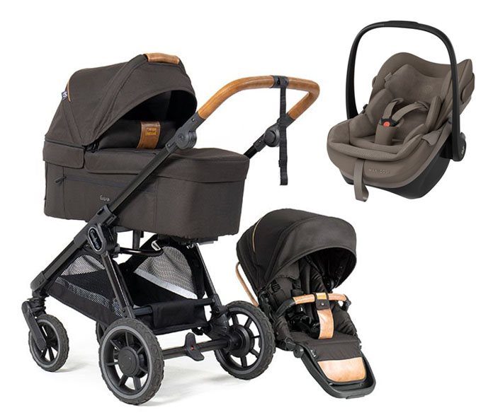Emmaljunga Sento duovagn Ergo+ 2026 + Maxi-Cosi Pebble Slide Pro babyskydd
