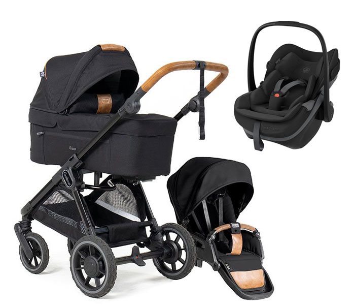 Emmaljunga Sento duovagn Flat+ 2026 + Maxi-Cosi Pebble Slide Pro babyskydd