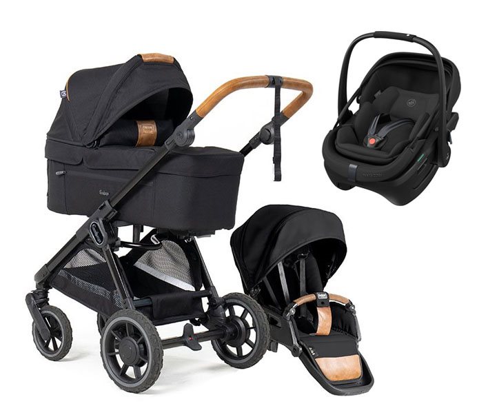 Emmaljunga Sento duovagn Flat+ 2026 + Maxi-Cosi Coral Slide Pro babyskydd