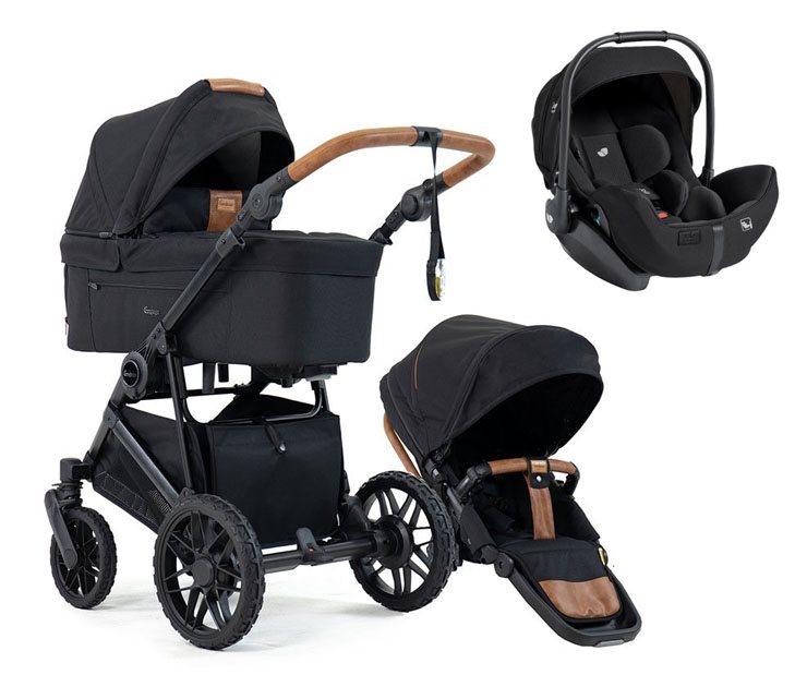 Emmaljunga Super Sonic duovagn + Joie i-Level Pro babyskydd