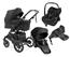 Emmaljunga Super Sonic duovagn + Maxi-Cosi Pebble Slide Pro babyskydd + isofixbas