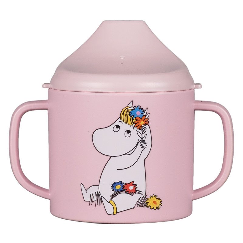 Rätt Start drickpipsmugg spillsäker Mumin Äng rosa