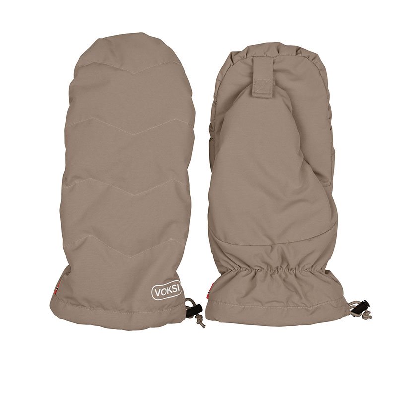 Voksi handmuff singel walnut- light grey