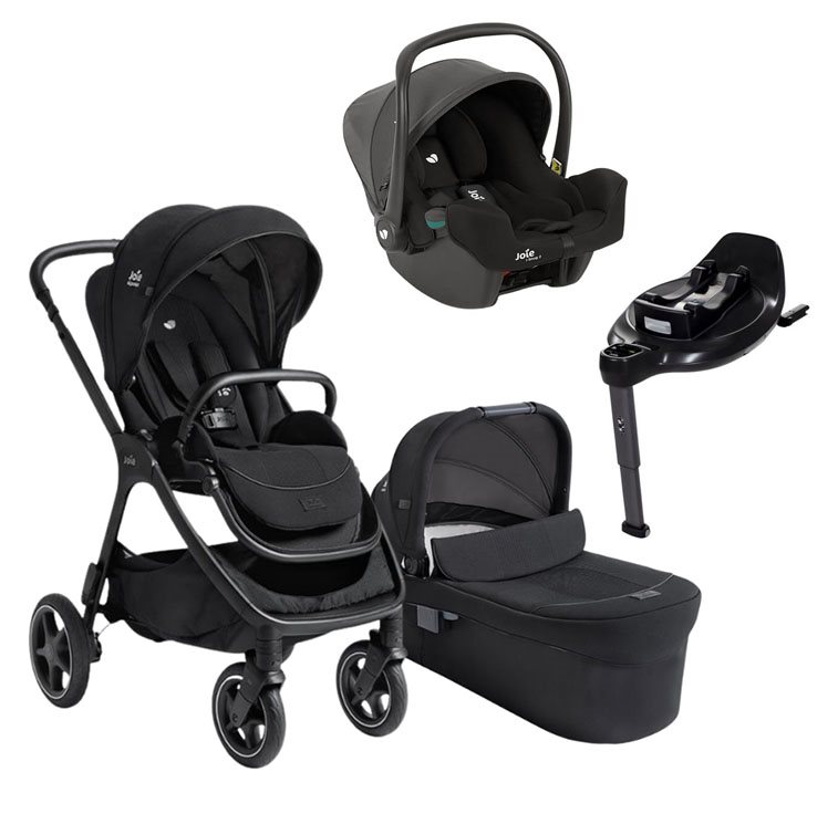 Joie Finiti duovagn + Joie i-Snug 2 R129 babyskydd + isofixbas