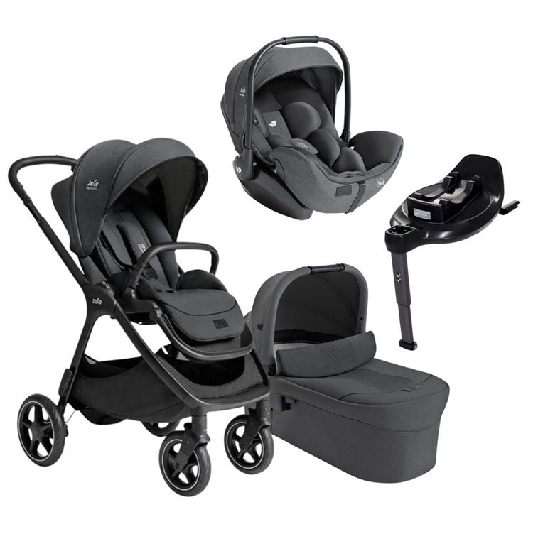 Joie Finiti duovagn + Joie i-Level Pro babyskydd + isofixbas
