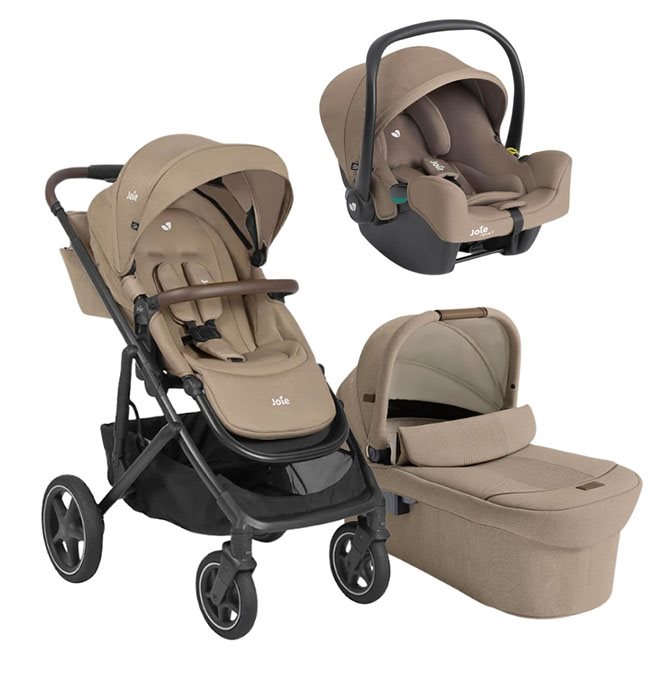 Joie Elara duovagn + Joie i-Snug 2 R129 babyskydd