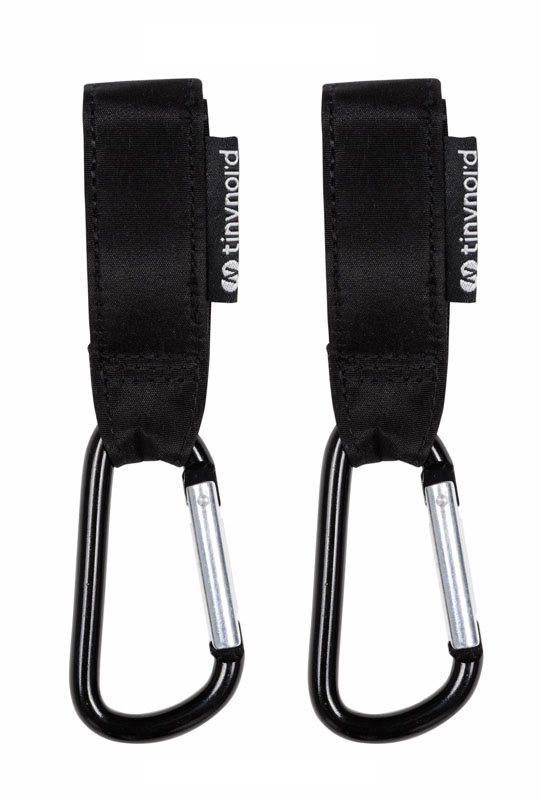 Tinynord barnvagnskrokar 2-pack, svarta