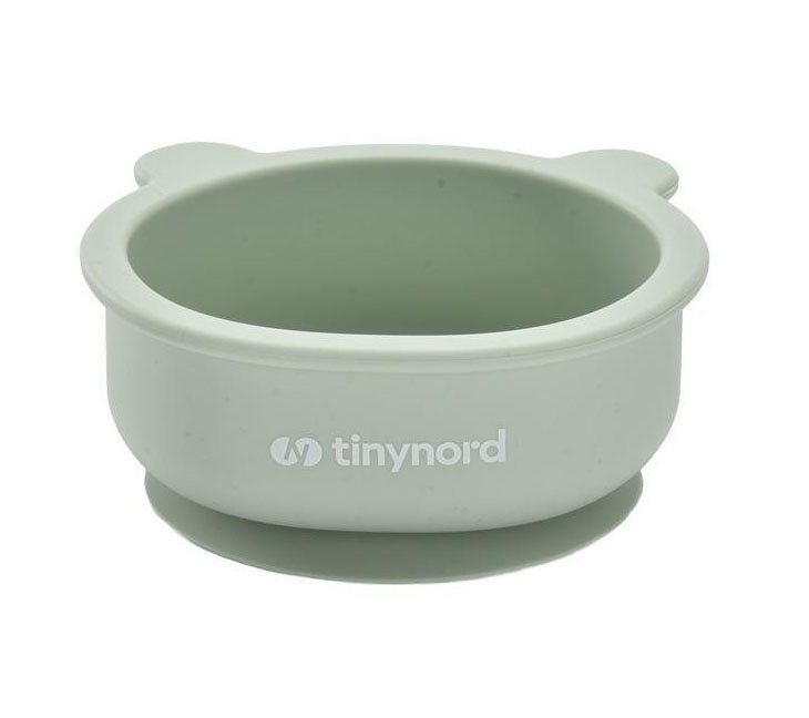 Tinynord silikonskål med sugpropp, mint