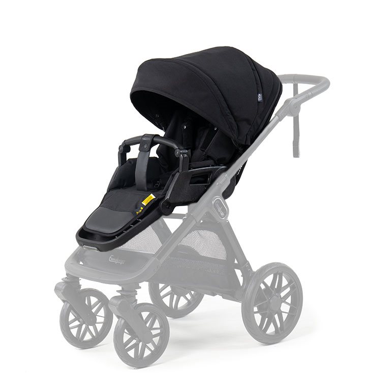 Emmaljunga sittdel Flat+, urban black