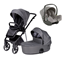 Tinynord Lux duovagn + Joie i-Snug 2 R129 babyskydd